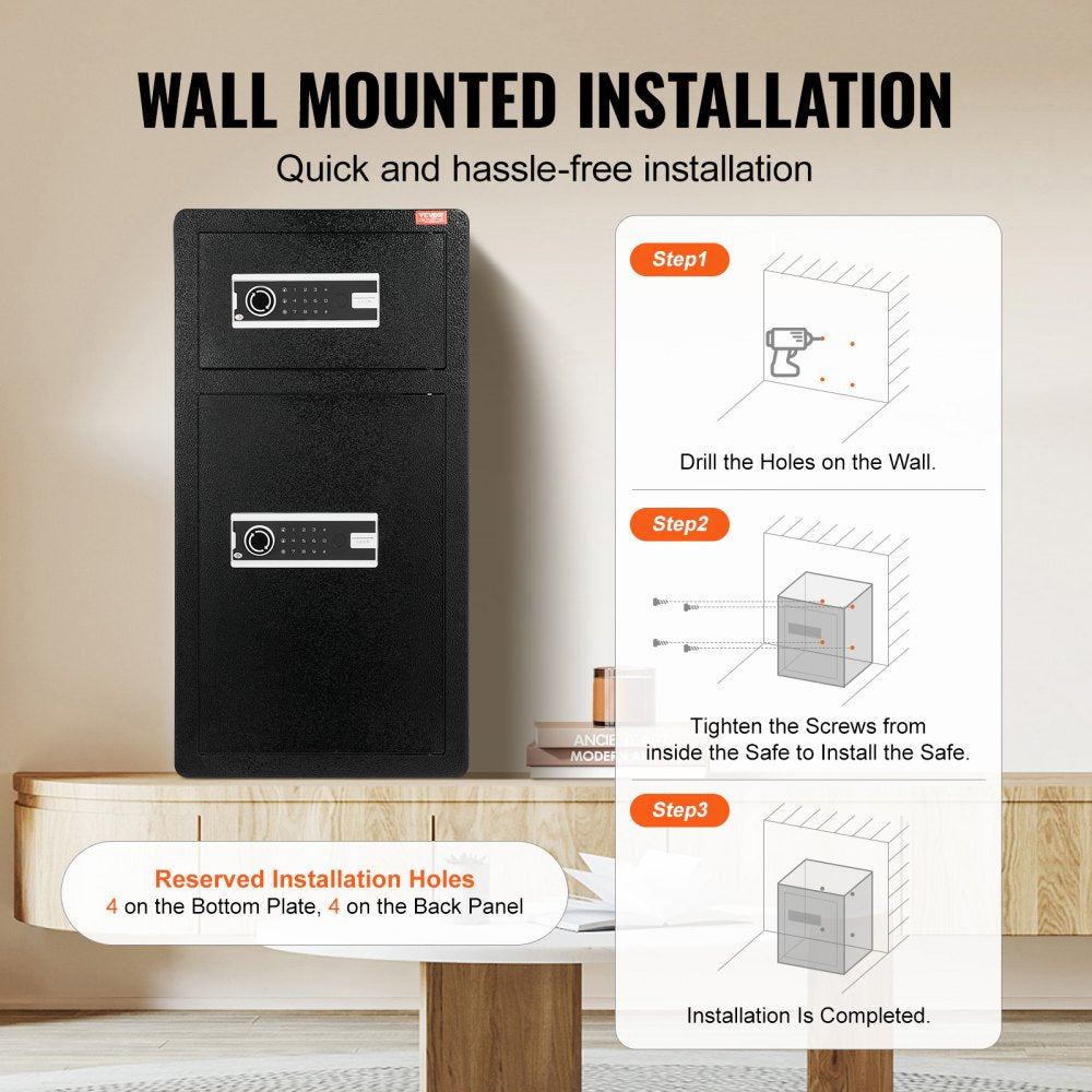 SS-830SM - 5.5 cu.ft Safe Box with Key Lock & Emergency Battery