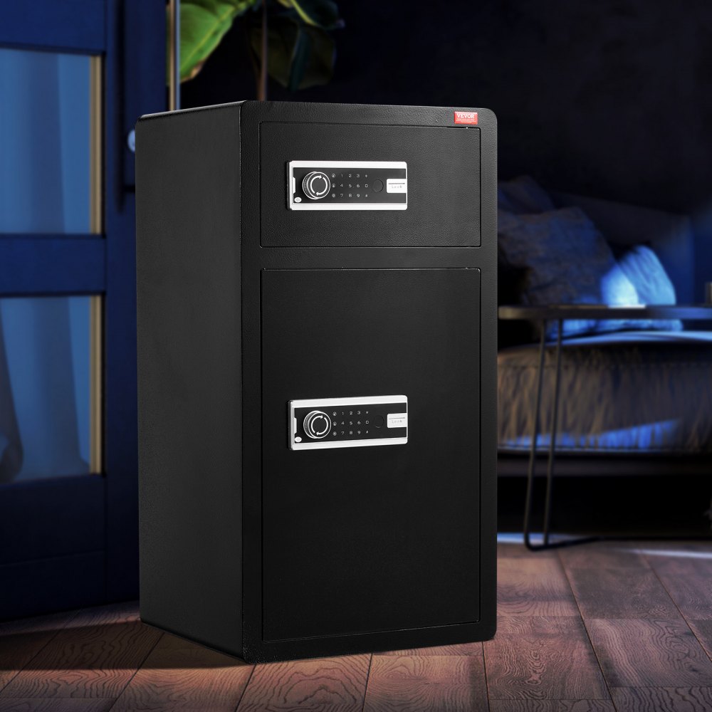 SS-900SM - VEVOR Double Door Safe Box with Key & Password Access