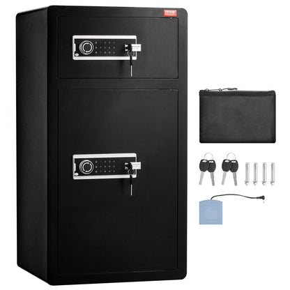 SS-900SM - VEVOR Double Door Safe Box with Key & Password Access