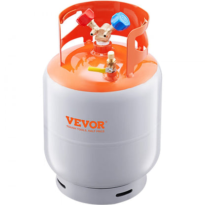 010242157657 - Durable 50 lbs Refrigerant Recovery Cylinder, 400 psi High Pressure Tank