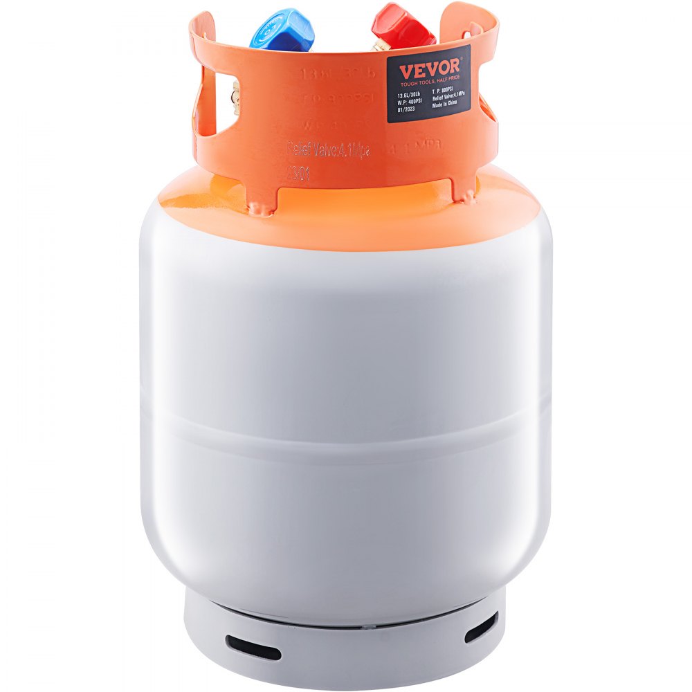 010242157657 - Durable 50 lbs Refrigerant Recovery Cylinder, 400 psi High Pressure Tank