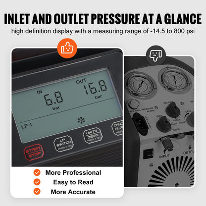 RR24M - 1HP Dual Cylinder Refrigerant Recovery Machine for Efficient Cooling