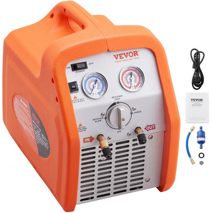 010236192440 - 29.5 lbs Portable Refrigerant Recovery Machine with High-Pressure Protection