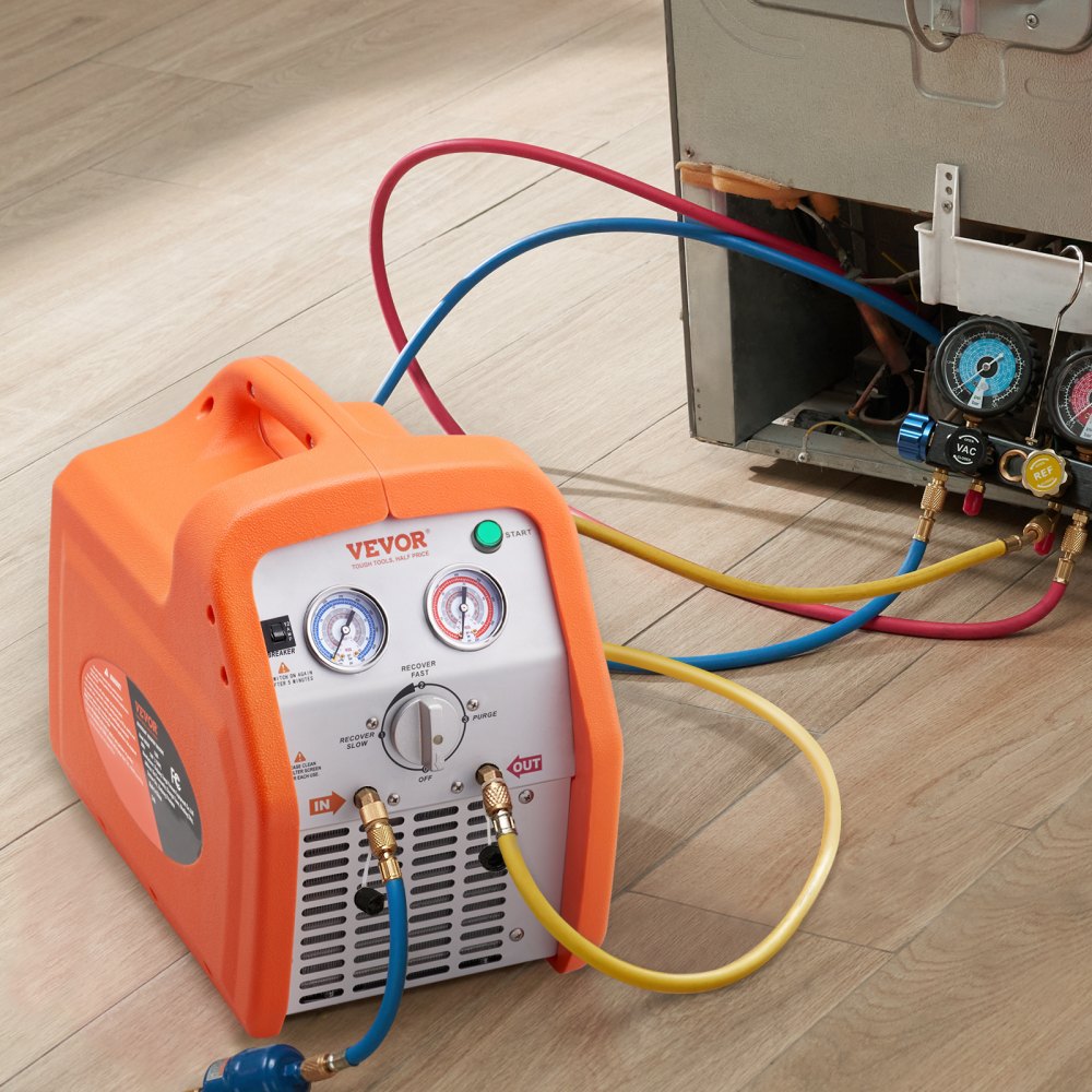 010428931869 - High Efficiency 1 HP Dual Cylinder Refrigerant Recovery Machine