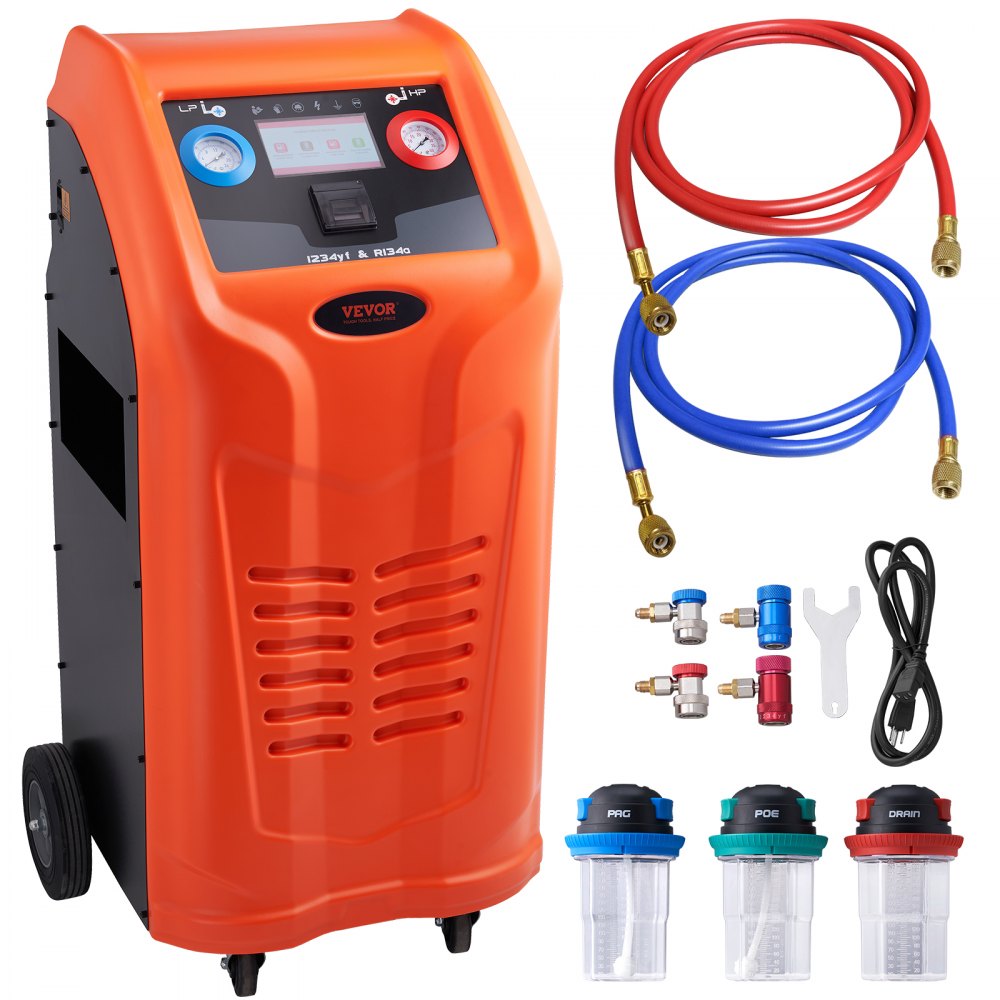 010693004203 - Dual Cylinder VEVOR Automatic Refrigerant Recovery Machine with Display