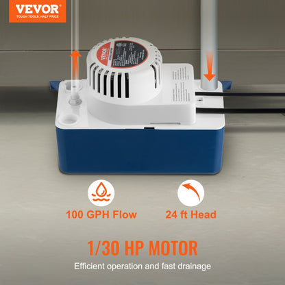 RTP24WS115V - 1/30 HP Condensate Pump with 100 GPH Flow Rate