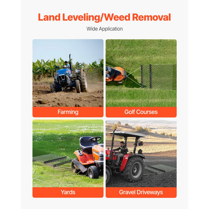 VDM-45 - Heavy-Duty 59.84" x 48.82" Chain Harrow for ATVs and Tractors