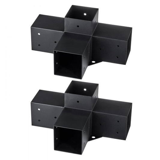 SSE2 - Heavy Duty 4"x4" Pergola Brackets, 2pcs Carbon Steel Kit