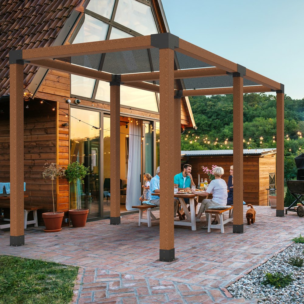 SSF2 - 90° Carbon Steel Pergola Bracket Kit for Stability