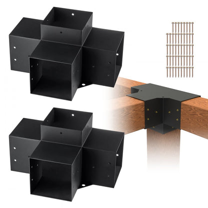 SSF2 - 90° Carbon Steel Pergola Bracket Kit for Stability