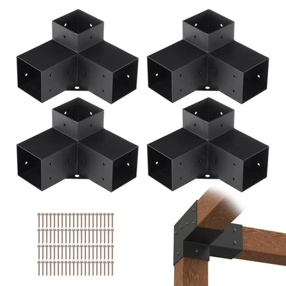 SSC4 - Durable 4"x4" Carbon Steel Pergola Bracket Kit