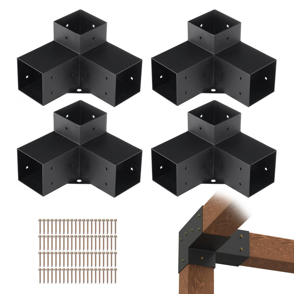 SSC4 - Durable 4"x4" Carbon Steel Pergola Bracket Kit