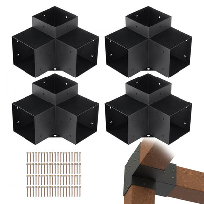 SSD4 - Durable 6''x6'' Pergola Bracket Kit in 2mm Carbon Steel