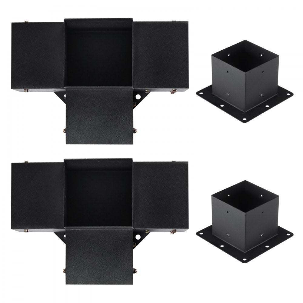 SSB2F2 - Heavy-Duty 6"x6" Pergola Bracket Kit, 4pcs for DIY Projects
