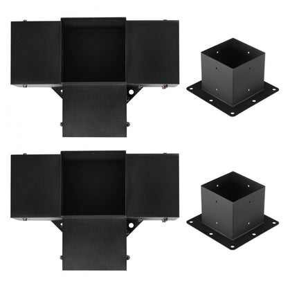SSB2F2 - Heavy-Duty 6"x6" Pergola Bracket Kit, 4pcs for DIY Projects