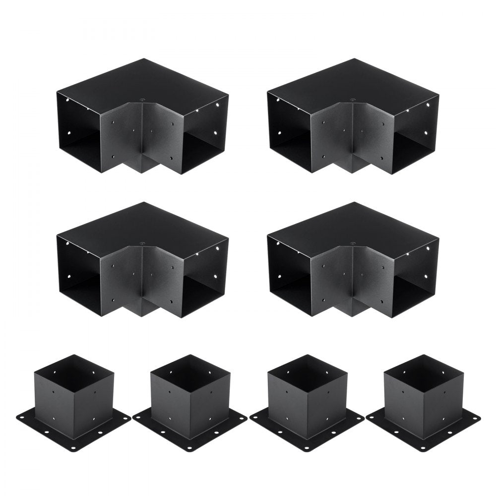 SSB4D4 - 6"x6" Carbon Steel Pergola Bracket Kit, Durable & Stable