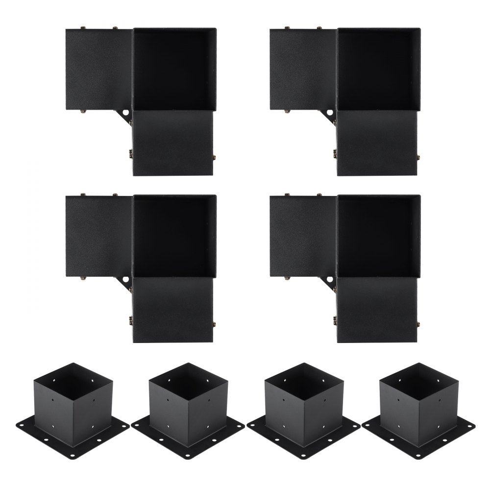 SSB4D4 - 6"x6" Carbon Steel Pergola Bracket Kit, Durable & Stable