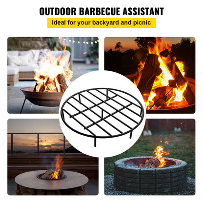 VV-LPYXYG-242435 - 24" Round Heavy-Duty Steel Fire Pit Grate