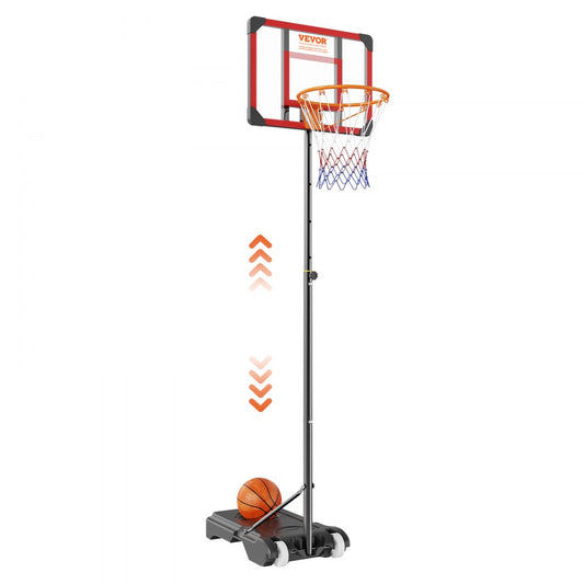 BCP0182 - Portable Adjustable Basketball Hoop for All Ages with Wheels