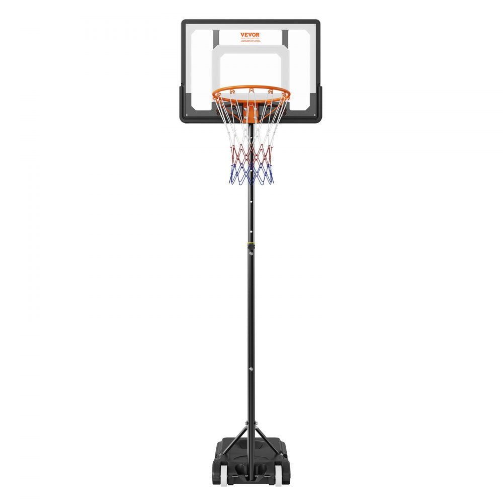 M0182 - 5-7 ft Adjustable Basketball Hoop with Wheels and Durable Base