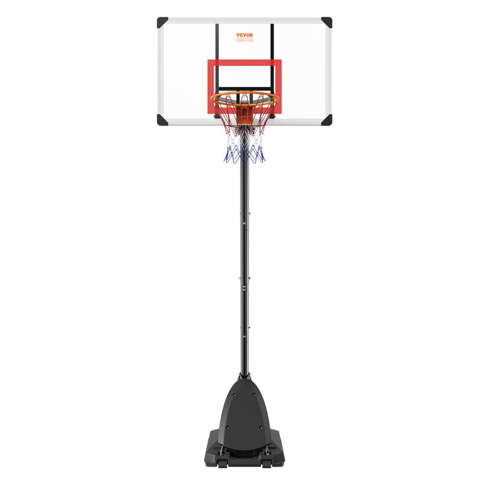 B025B - Adjustable 7.6-10 ft Basketball Hoop with Wheels