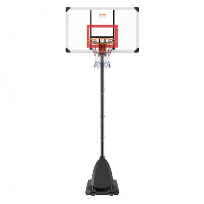 B025B - Adjustable 7.6-10 ft Basketball Hoop with Wheels