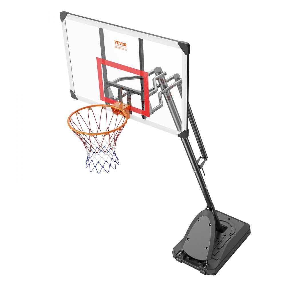 B025B - Adjustable 7.6-10 ft Basketball Hoop with Wheels