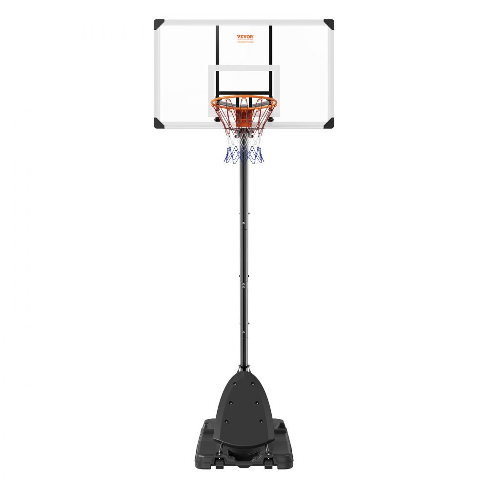 B016B - Adjustable 54" Basketball Hoop, 7.6-10 ft, Mobile Design