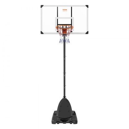 B016B - Adjustable 54" Basketball Hoop, 7.6-10 ft, Mobile Design