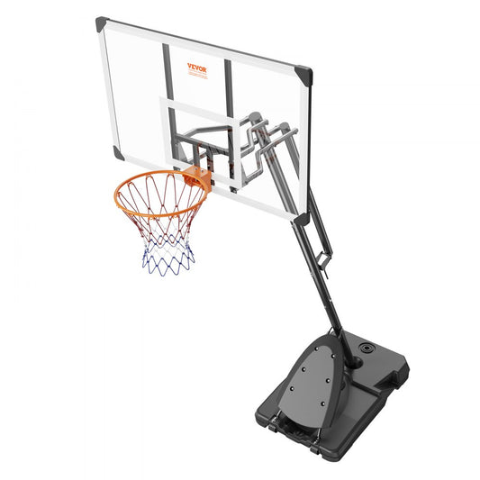 B016B - Adjustable 54" Basketball Hoop, 7.6-10 ft, Mobile Design