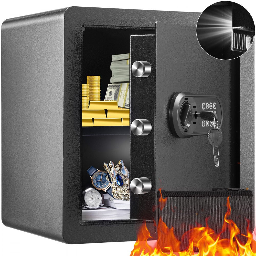 010927771655 - 1.8 Cu Ft Steel Safe for Home & Office Security