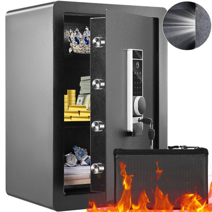 010444149135 - 2.2 Cu Ft Steel Home Safe with Fingerprint Access