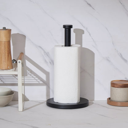 813177 - Stainless Steel Weighted Paper Towel Holder with Non-Slip Base