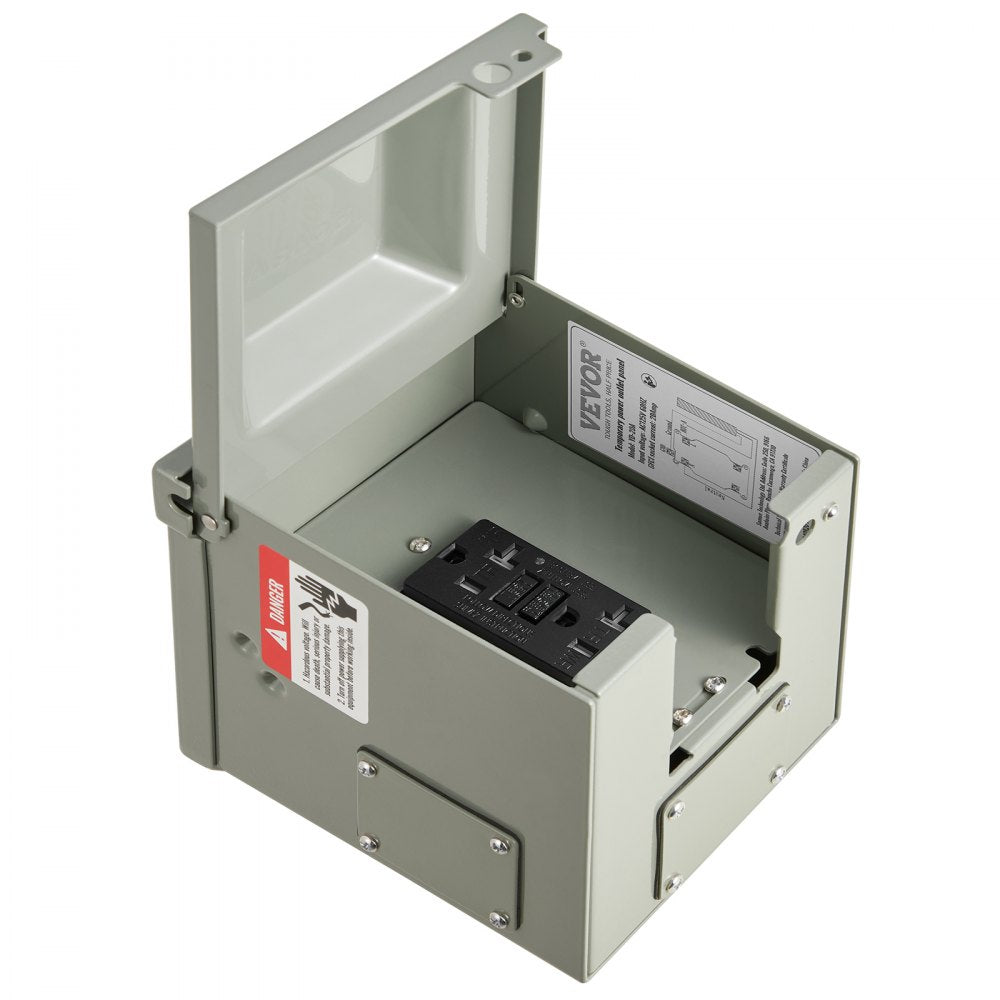 YD-20AX1 - Waterproof GFCI 20 Amp Outdoor Outlet Panel with Security Lock