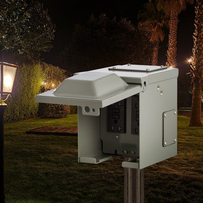 YYD-20AX2 - 2 GFCI 20A Outdoor Power Outlet with Waterproof Protection