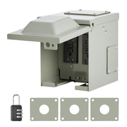 YYD-20AX2 - 2 GFCI 20A Outdoor Power Outlet with Waterproof Protection