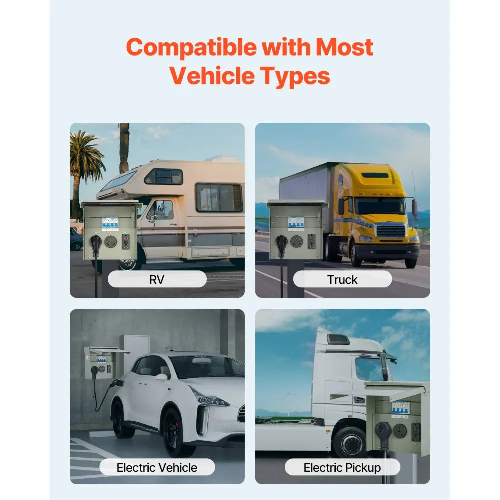 YD-20A/30A/50A - 50A RV Power Panel with GFCI & Waterproof Outlets