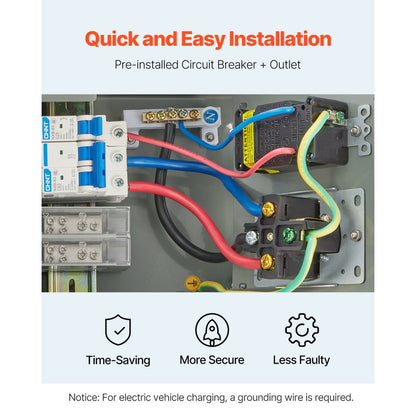 YD-50A/20A - Durable Weather-Resistant RV Power Outlet Panel with GFCI