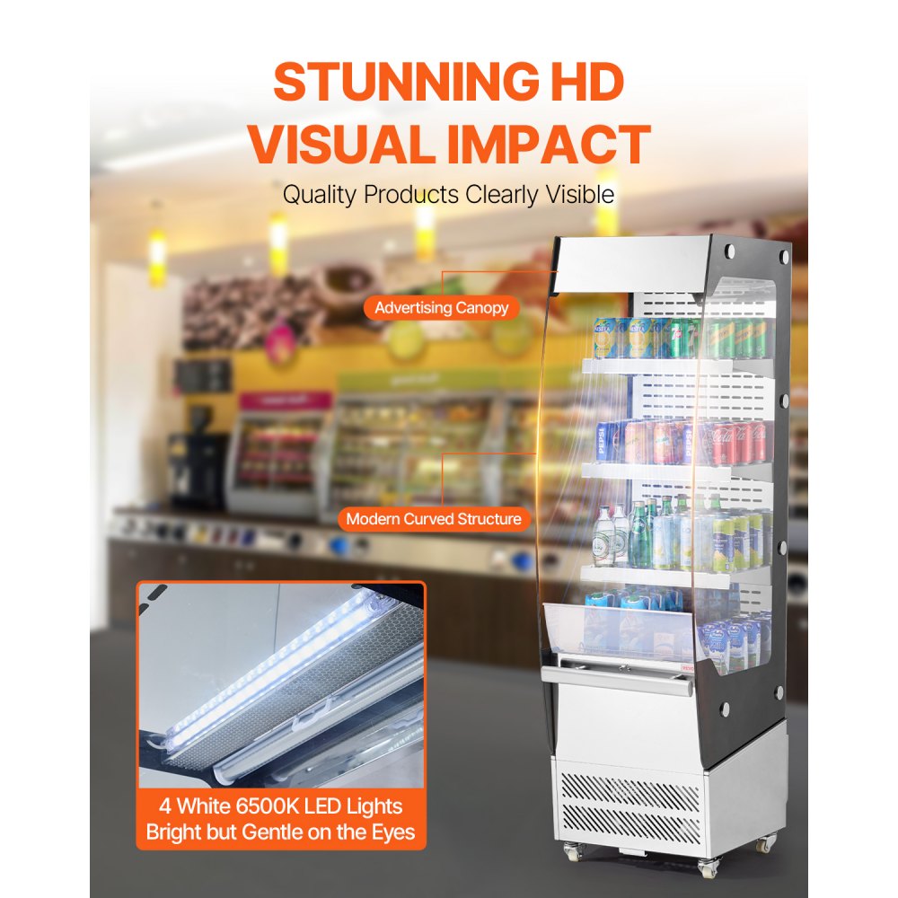 XCS-220L - 3-Tier Open Air Cooler with Digital Control and LED Canopy
