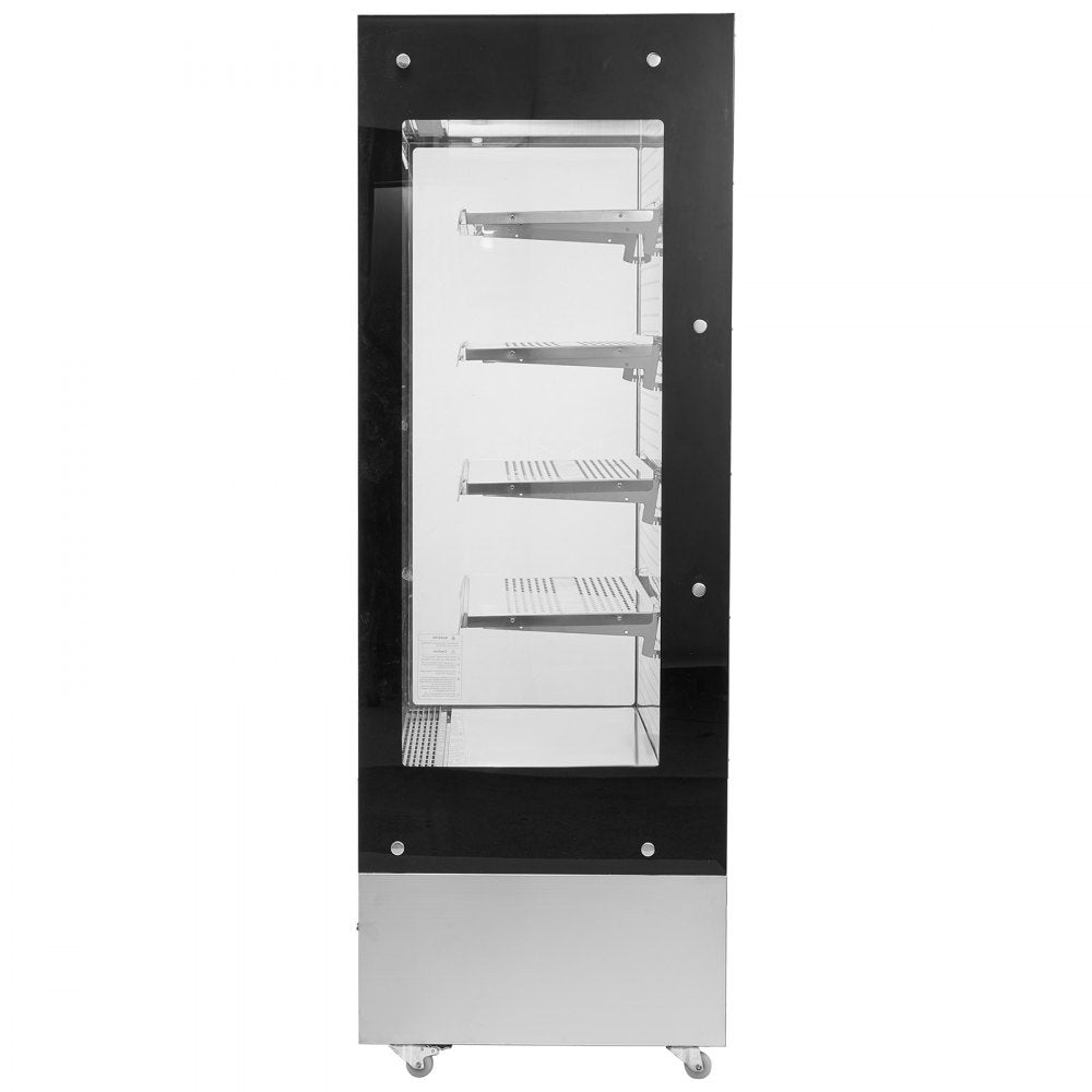 XCS-520L - 4-Tier Stainless Steel Open Air Merchandiser with Smart Controls