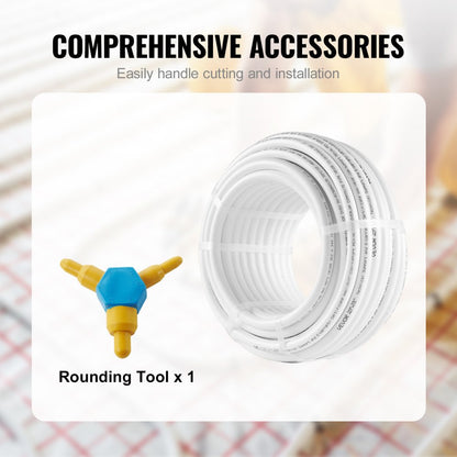 P49-1-25 - Durable 5/8'' PEX-AL-PEX Tubing for Radiant Heating, 82ft