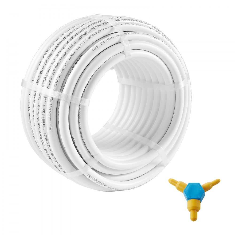 P49-1-25 - Durable 5/8'' PEX-AL-PEX Tubing for Radiant Heating, 82ft