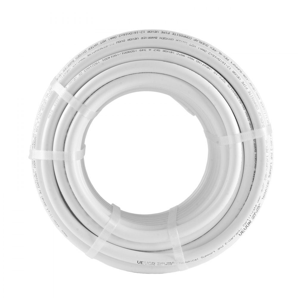P49-1-25 - Durable 5/8'' PEX-AL-PEX Tubing for Radiant Heating, 82ft