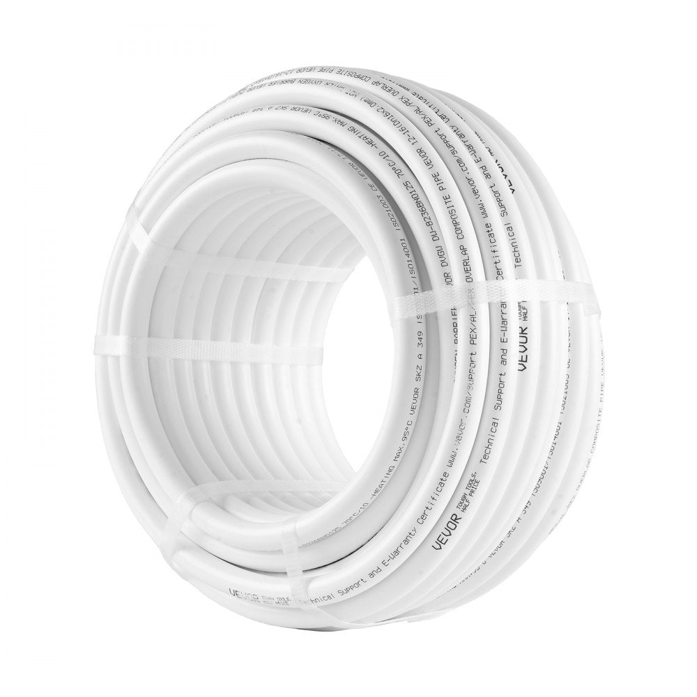 P49-1-25 - Durable 5/8'' PEX-AL-PEX Tubing for Radiant Heating, 82ft