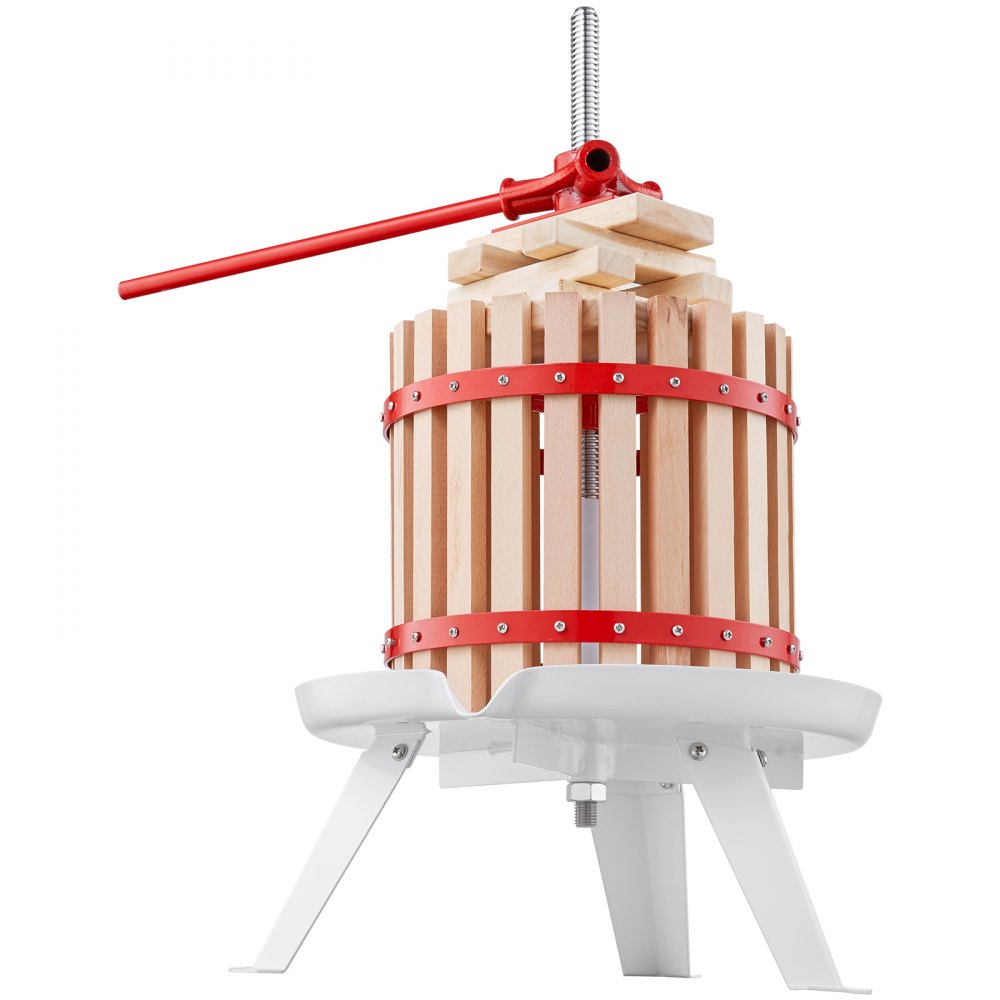 YZQ-6L VEVOR 6L Manual Fruit Wine Press with Durable Wooden Basket