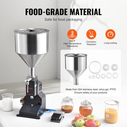A02 - 5ml to 50ml Stainless Steel Pneumatic Filling Machine
