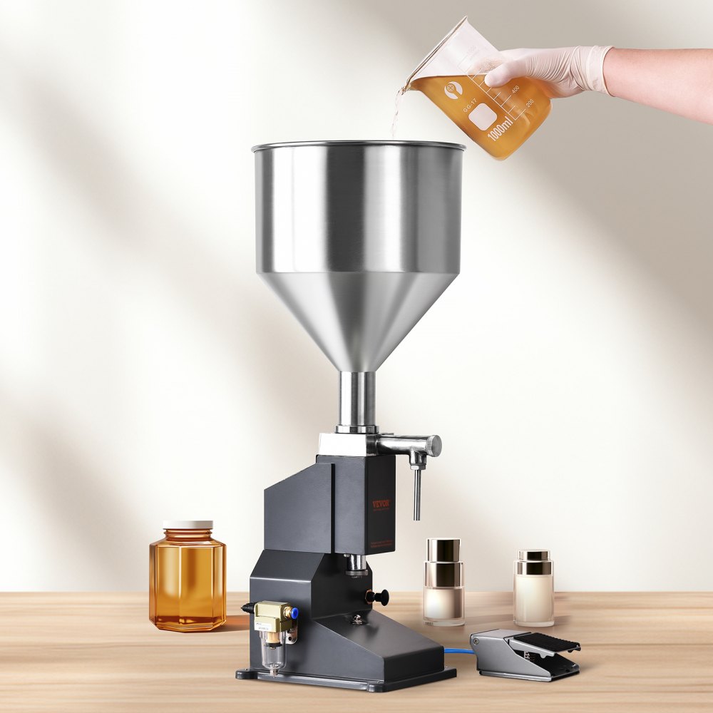 A02 - 5ml to 50ml Stainless Steel Pneumatic Filling Machine