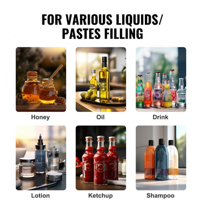 A03 - Adjustable 5-50ml Stainless Steel Liquid Filler for Home & Workshop