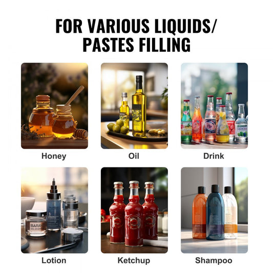 A03 - Adjustable 5-50ml Stainless Steel Liquid Filler for Home & Workshop
