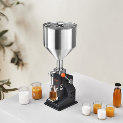 A03 - Adjustable 5-50ml Stainless Steel Liquid Filler for Home & Workshop